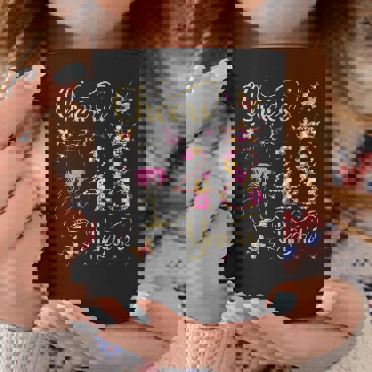 48歳、48歳の女王の誕生日、48歳の誕生日に乾杯。 コーヒーマグ 面白い贈り物