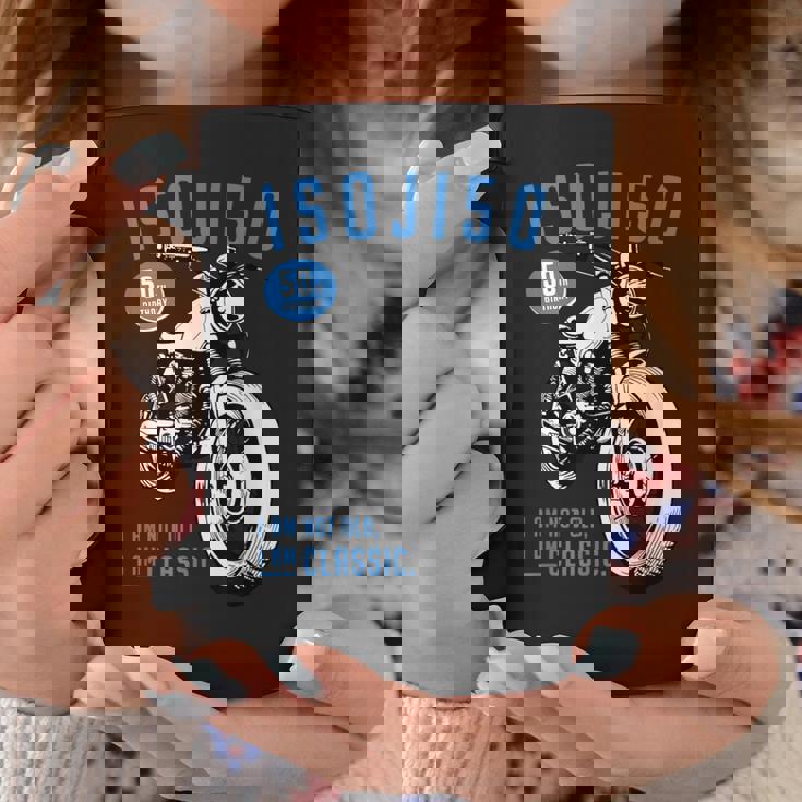 50歳 早寿お祝い 五十路 バイク好き 車好き クラシックバイク I'm Not Old I'm Classic コーヒーマグ 面白い贈り物