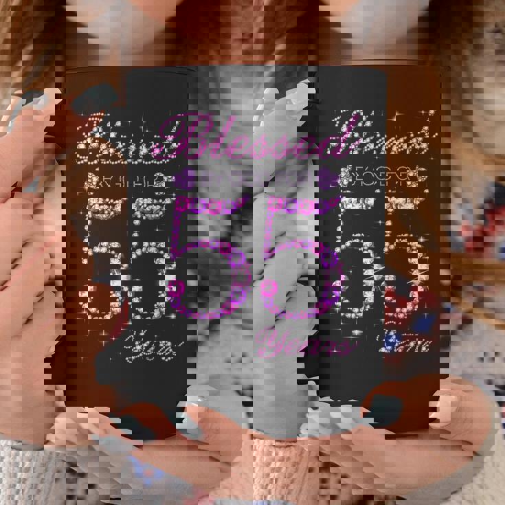 55歳の55歳の誕生日パーティーに神の祝福 コーヒーマグ 面白い贈り物