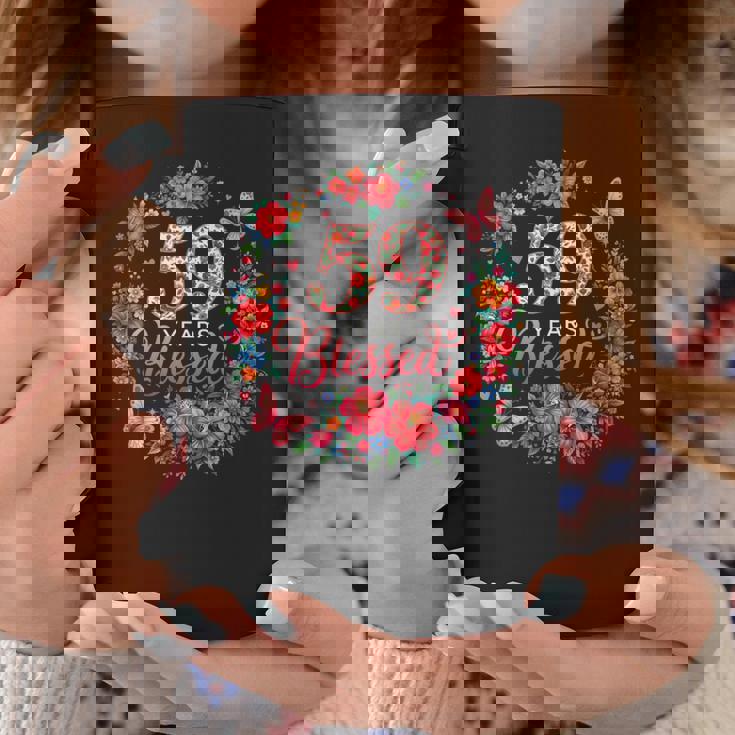 59歳 祝福 59歳 フローラル 59歳の誕生日プレゼント コーヒーマグ 面白い贈り物