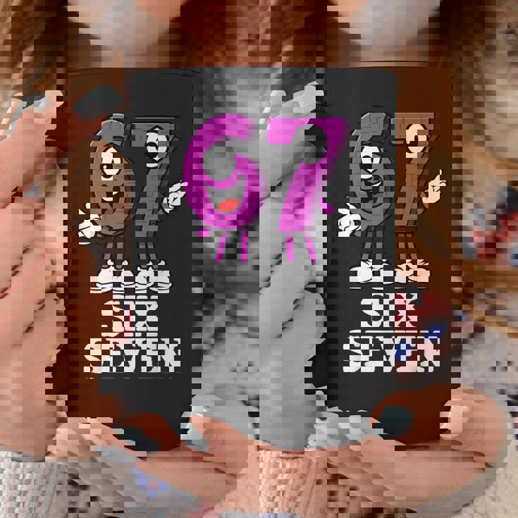 67 シックスセブン 6-7 面白いイタリアンブレインロットゲームスラングミーム コーヒーマグ 面白い贈り物