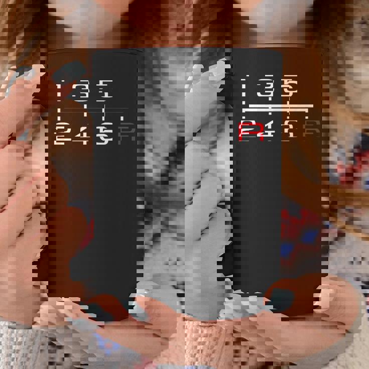 6速マニュアルシフトパターンノブ カーテーマ コーヒーマグ 面白い贈り物