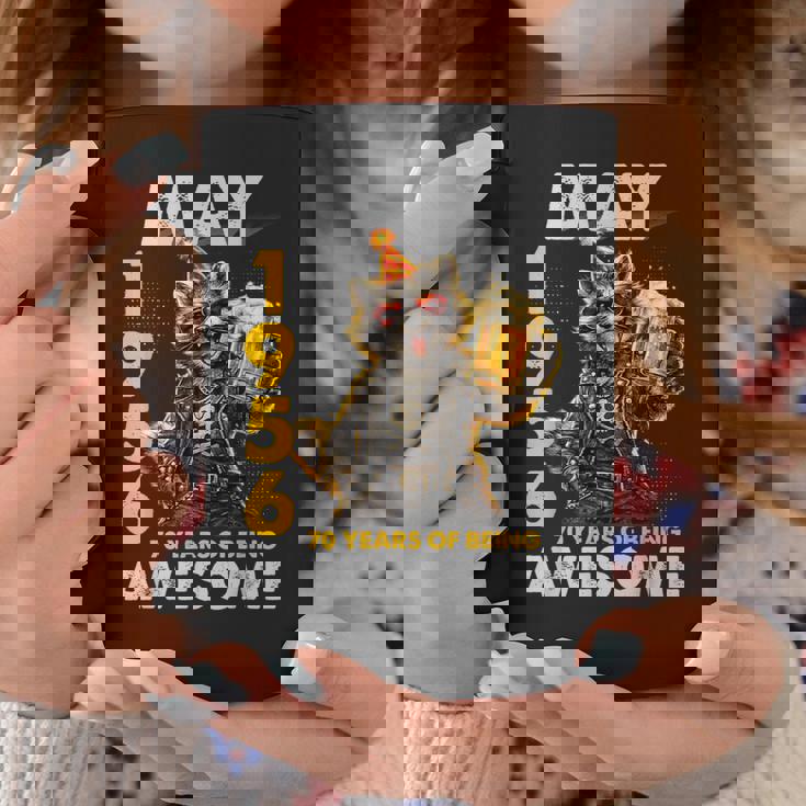 70Th Birthday Raccoon Beer May 1956Intage 70 Years Old コーヒーマグ 面白い贈り物