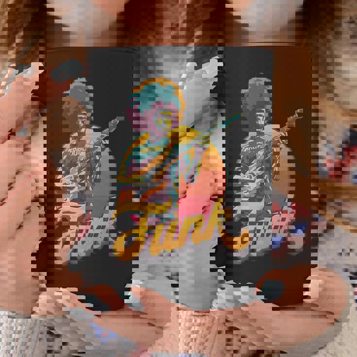 70年代レトロ・ファンク・アフロ・バンド・ギタリスト ジャズ・ファンク&ソウル コーヒーマグ 面白い贈り物