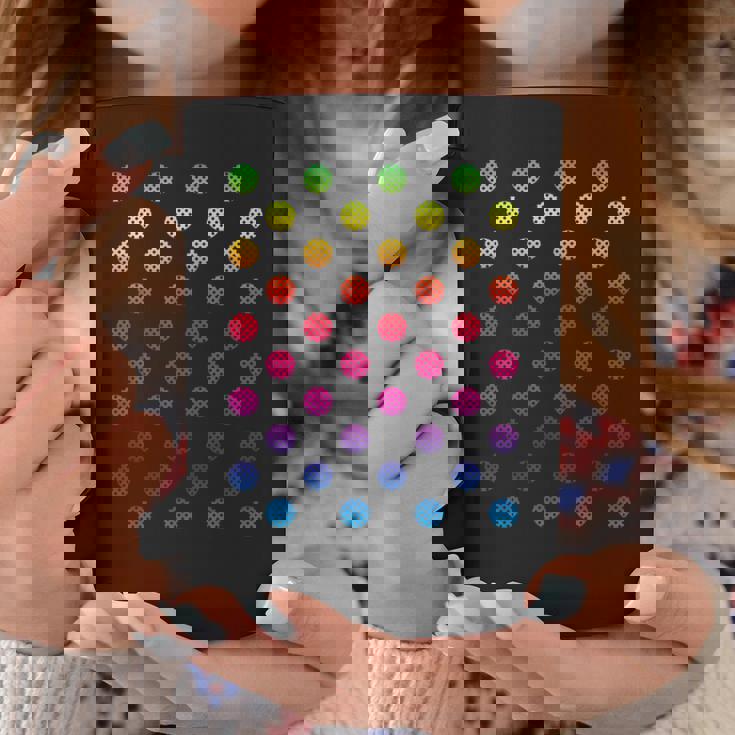 9月15日 ドットデー マルチカラー レインボー 水玉 コーヒーマグ 面白い贈り物