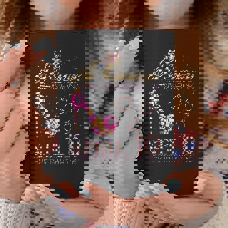 A Queen Was Born On April 10 Happy Birthday To Me 4月10日 コーヒーマグ 面白い贈り物