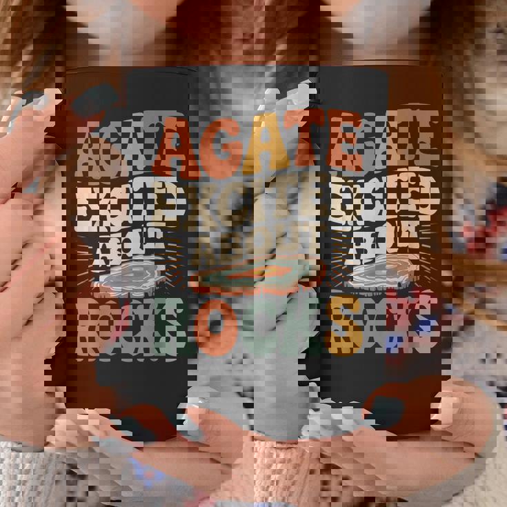 Agate Excited About Rocks ロック地質学オタク コーヒーマグ 面白い贈り物