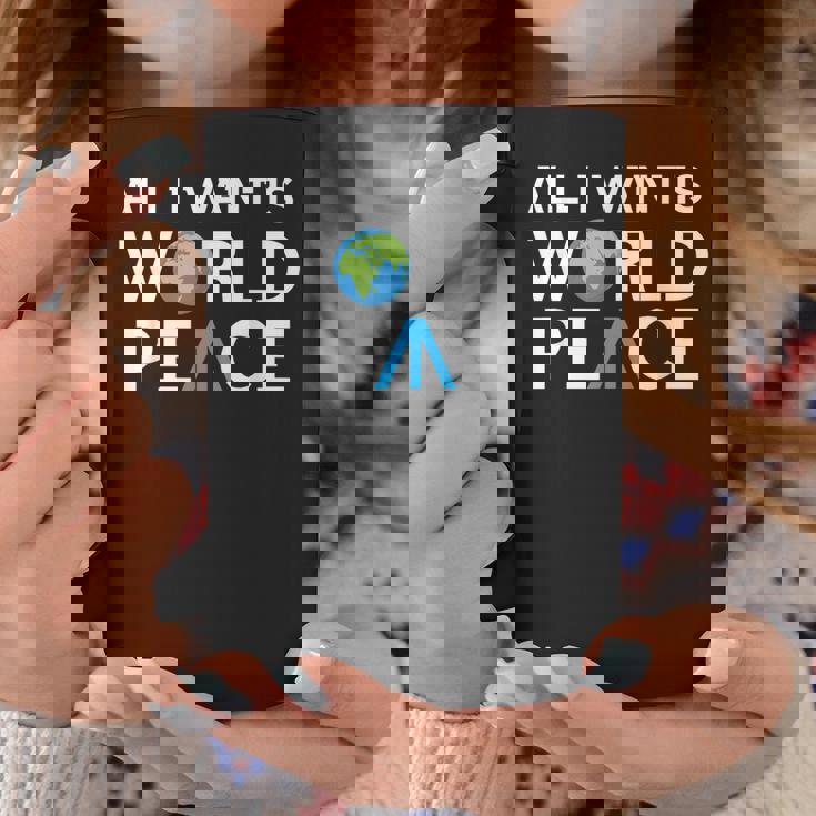 All I Want Is World Peace Earth Day コーヒーマグ 面白い贈り物