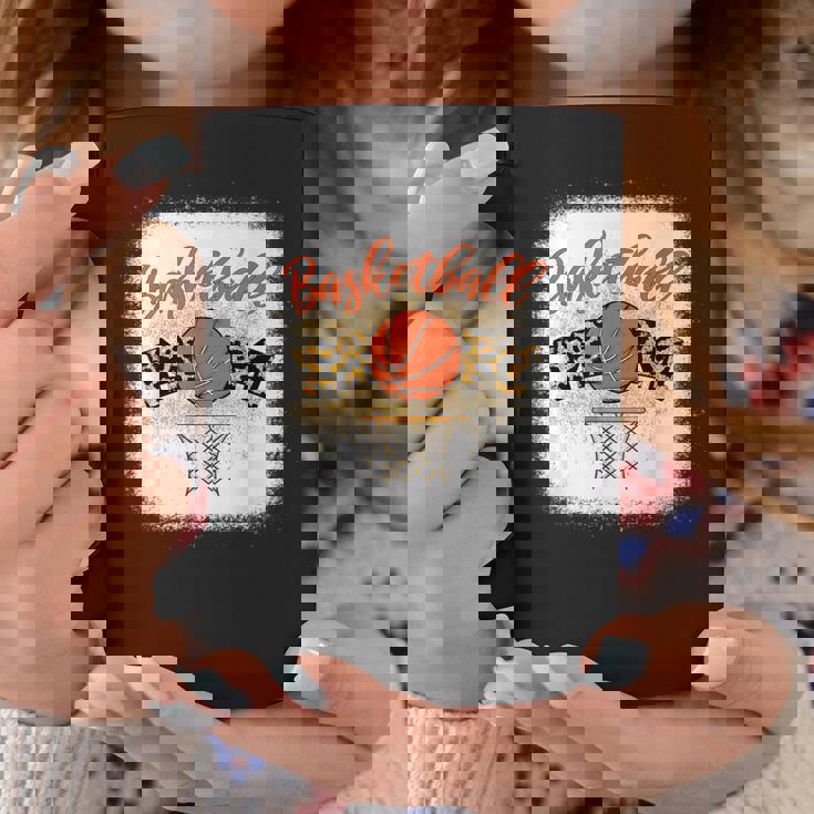 Basketball Mom Bleached Leopard 母の日 バスケットボール ママ コーヒーマグ 面白い贈り物