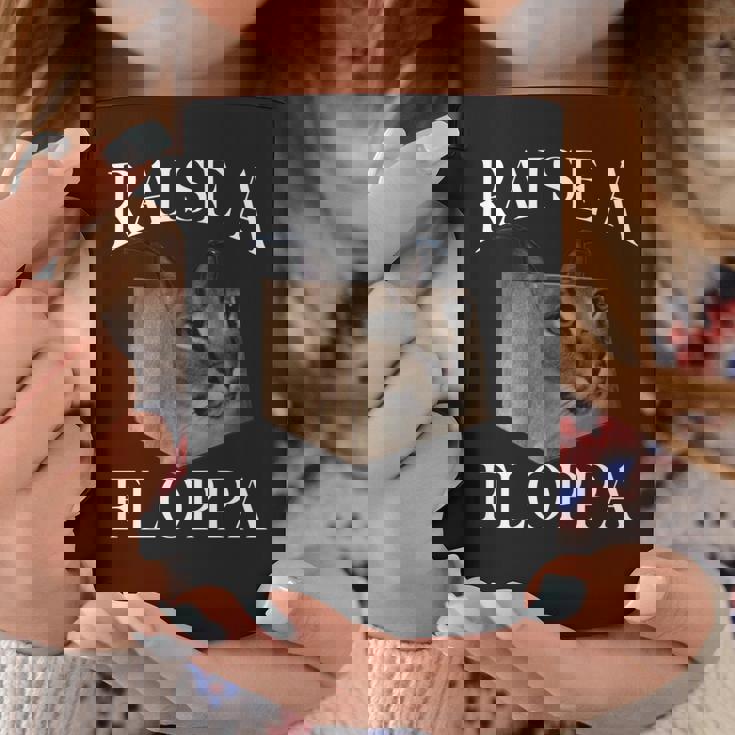 Big Floppa カラカルキャットミーム Raise A Floppa 長袖tシャツ コーヒーマグ 面白い贈り物