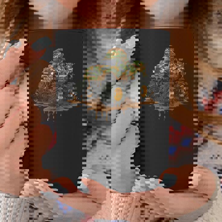 Camouflage Drip Monster Truck Army Military Soldier Tank Top Coffee Mug Unique Gifts