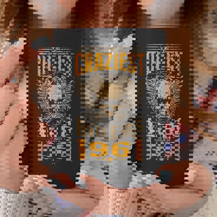 The Craziest Bikers Are Born 1961 Motorcycle 62Th Birthday コーヒーマグ 面白い贈り物