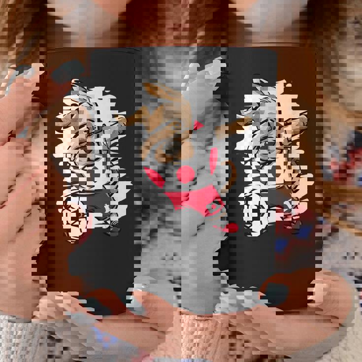 Dabbing Dog Japan サッカーファン ジャージ 日本国旗 フットボール コーヒーマグ 面白い贈り物