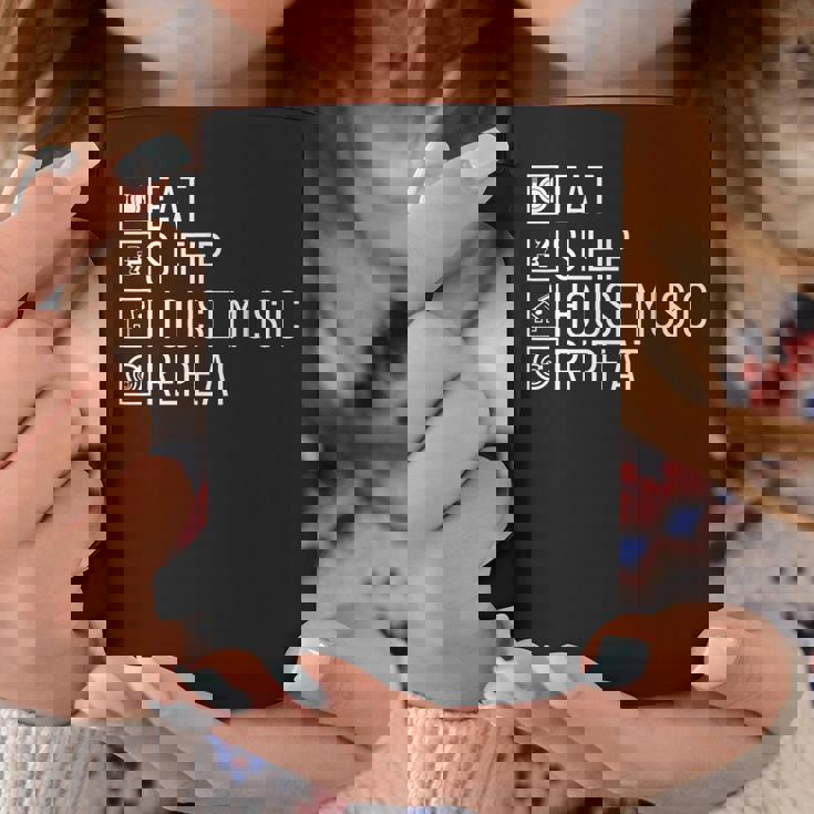 Eatleep House Music リピート Edm Lover Djハウスミュージック コーヒーマグ 面白い贈り物