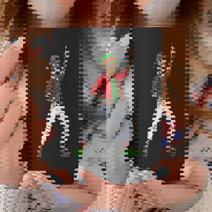 Elf Rock Hand Sign Language Christmas Rock Music Lover Coffee Mug Unique Gifts