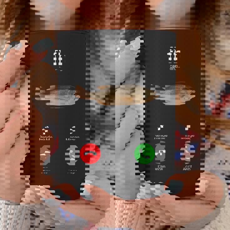 Fih Calling Accept Or Decline 面白い釣りミーム フィッシャーマン コーヒーマグ 面白い贈り物