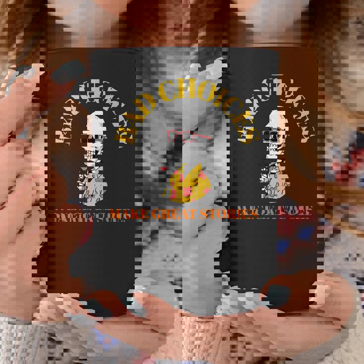 Bad Choices Make Greattories スケルトンカクテルパーティー コーヒーマグ 面白い贈り物