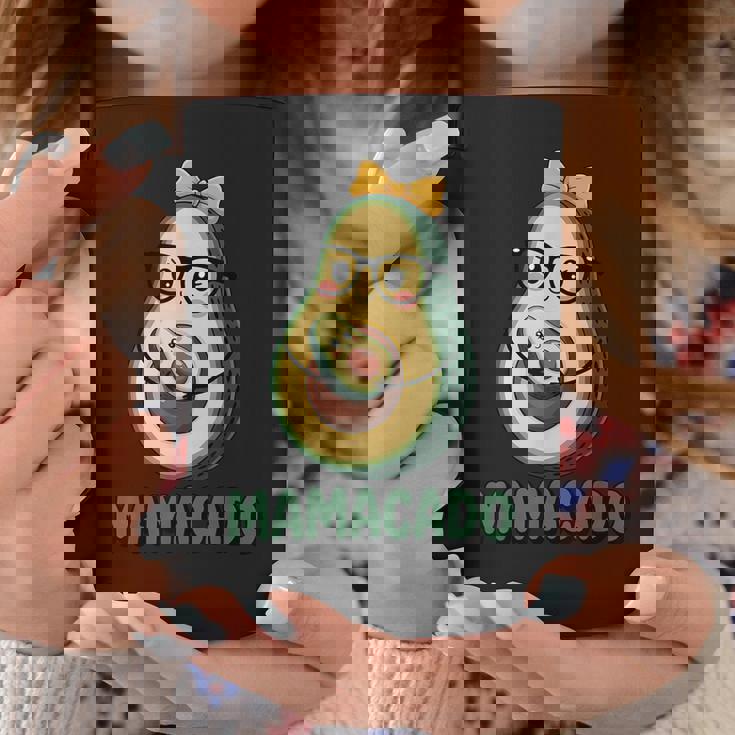 Mamacado Pregnant Avocado Mom Pun コーヒーマグ 面白い贈り物
