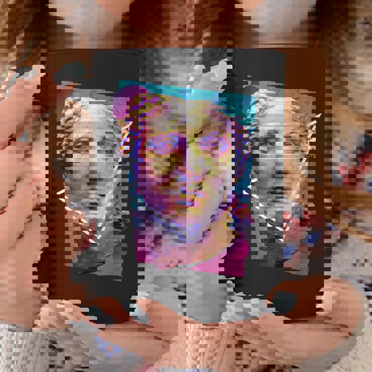 Glitchedenustatueaporwave コーヒーマグ 面白い贈り物