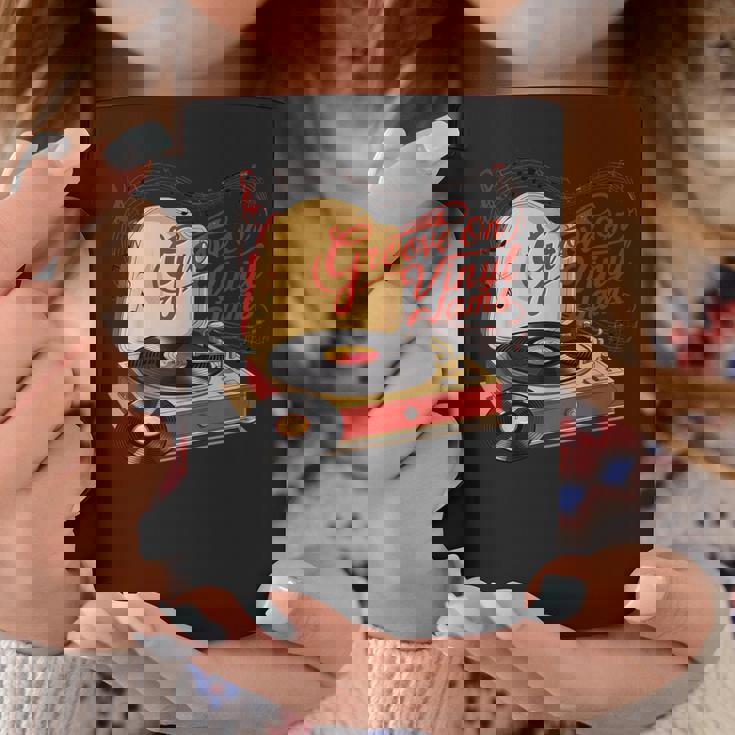 Groove On レトロビニールジャム、レトロビニールレコード コーヒーマグ 面白い贈り物