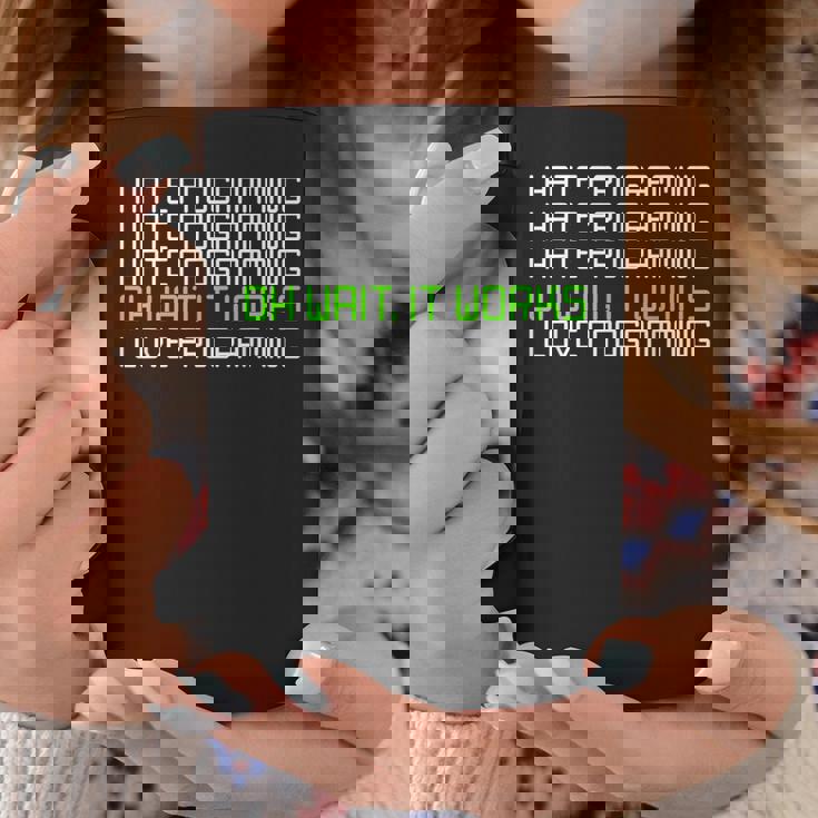 I Hate Programming It Works I Love Programming コーヒーマグ 面白い贈り物