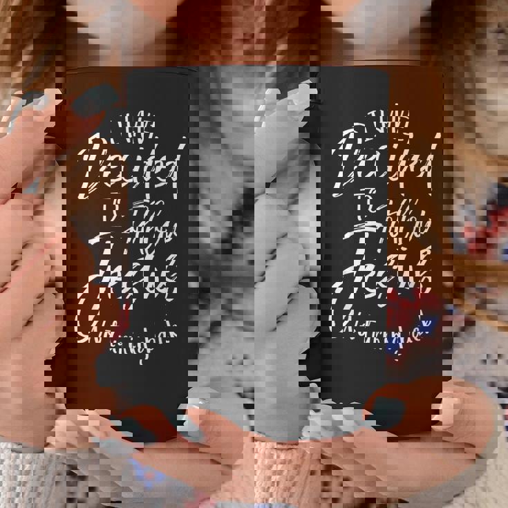 I Have Decided To Follow Jesus No Turning Back シャツ 洗礼 コーヒーマグ 面白い贈り物