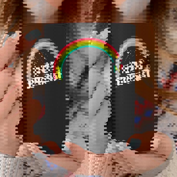 I Have Depression 面白いメンタルヘルスリマインダーギフト コーヒーマグ 面白い贈り物