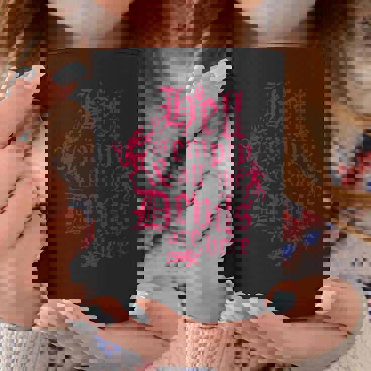 Hell Is Empty テンペスト ヴィンテージ アンティーク調 ゴシック シェイクスピア コーヒーマグ 面白い贈り物