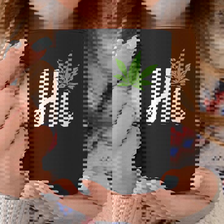 Hi Hello マリファナの葉 ハッピーファニー大麻 ウィード パイナップル コーヒーマグ 面白い贈り物