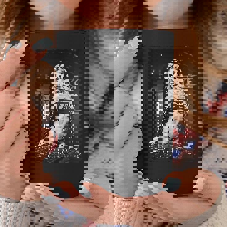 Hot Girl Edm シャツ メンズ セクシー ブロンド Dj レイブ B&W 長袖tシャツ コーヒーマグ 面白い贈り物