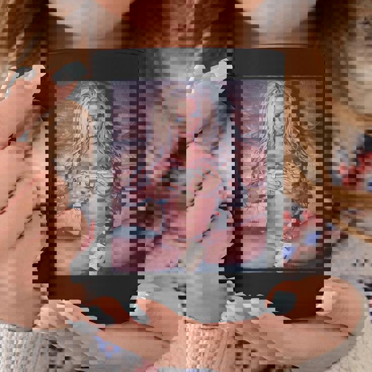 Hot Girl On ピストルを持つ少女 コーヒーマグ 面白い贈り物