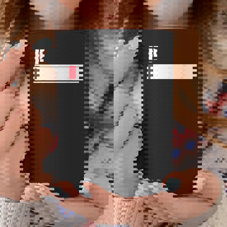 Hpが残りわずか 体力がない 限界 おもしろ ユーモア ゲーム Hpバー 黒 他カラー メンズ レディース 大きいサイズ コーヒーマグ 面白い贈り物