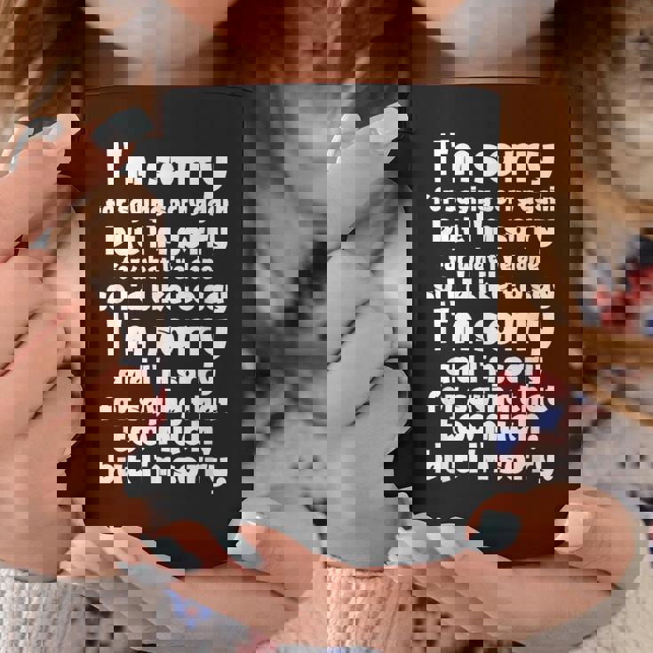 I'morry Foraysorry Beingorry おかしな謝罪 コーヒーマグ 面白い贈り物
