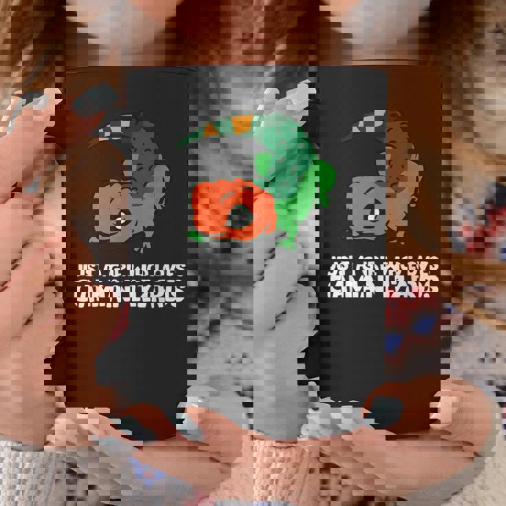 Just A Girl Who Loves Caiman Lizards ファニーカイマントカゲ コーヒーマグ 面白い贈り物