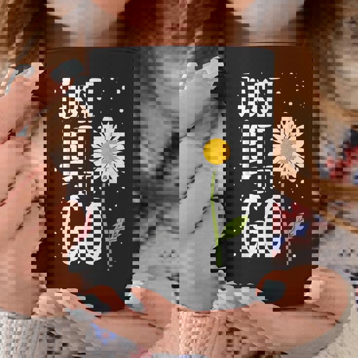 Just Let It Go やる気を起こさせるインスピレーションを与えるギフト 男女兼用 コーヒーマグ 面白い贈り物