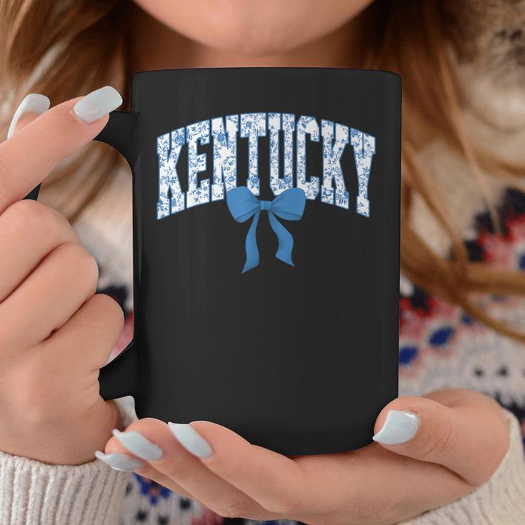 Kentucky Coquette Bow Floral State Pride Style Girls Women Coffee Mug Funny Gifts