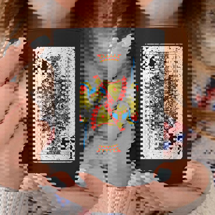 King Ofpades トランプデッキ ヴィンテージレトロスタイル コーヒーマグ 面白い贈り物