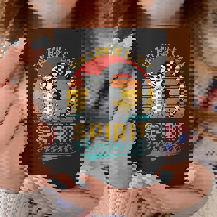 The Lemur Is Mypirit アニマルシャツ ファニーベンテージ キツネザル コーヒーマグ 面白い贈り物