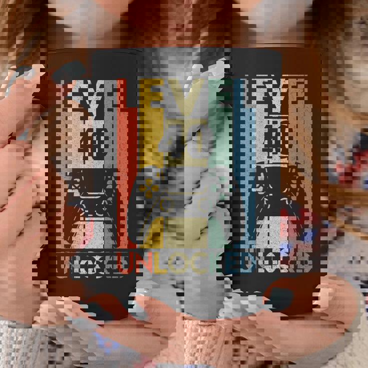 Level 40 Unlocked ideo Gamer 40Th Birthday コーヒーマグ 面白い贈り物