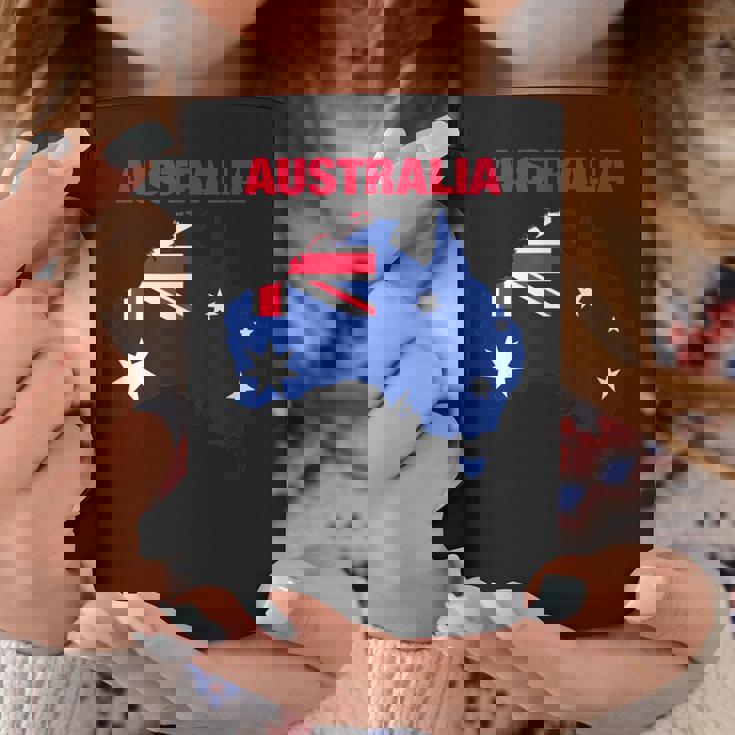 I Love Australia Enjoy Wear Australia Flag Graphic Cool コーヒーマグ 面白い贈り物