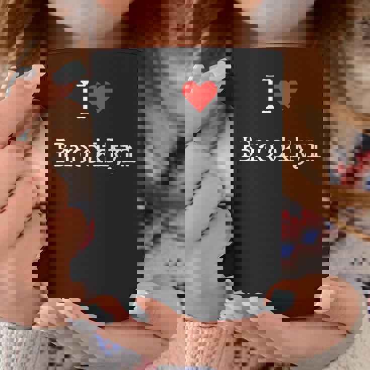 I Love Brooklyn With Heart ミニマリスト シンプル グラフィック コーヒーマグ 面白い贈り物