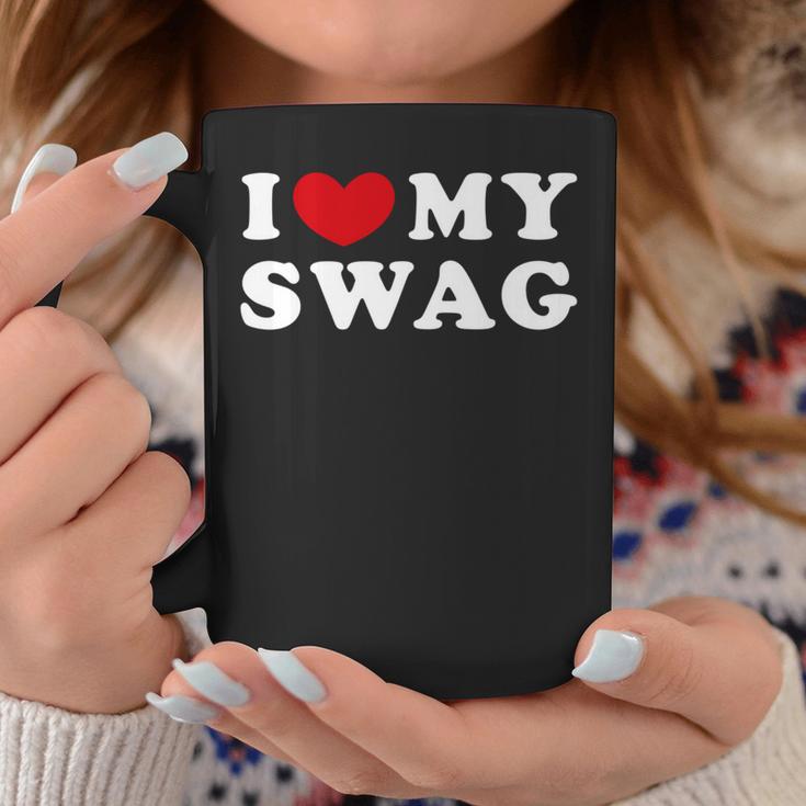 I Love Mywag アイ・ラブ・マイ・スワッグ、アイ・ハート・マイ・スワッグ 長袖tシャツ コーヒーマグ 面白い贈り物