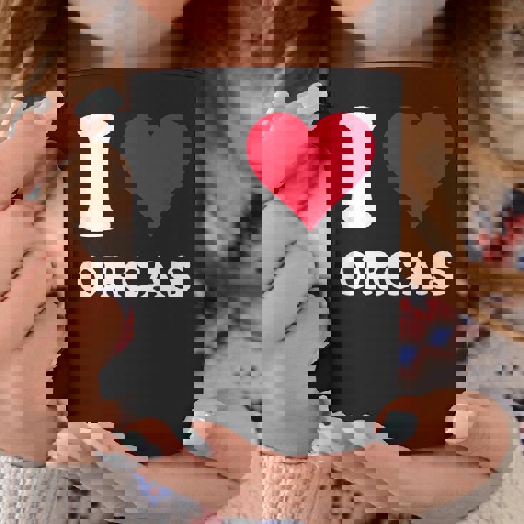 I Love Orcas コーヒーマグ 面白い贈り物