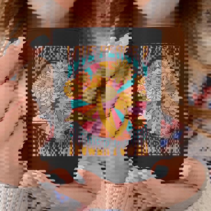 Love Peace ヒッピーコスチューム 60年代 70年代 フラワーフェスティバル衣装 コーヒーマグ 面白い贈り物