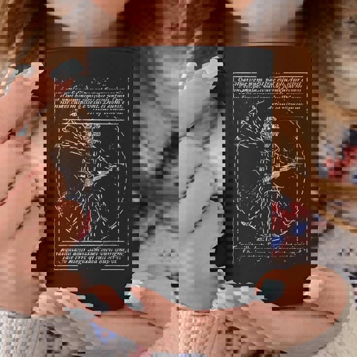 Metal I Death Metal I Heavy Metalitruvian Man Guitar コーヒーマグ 面白い贈り物