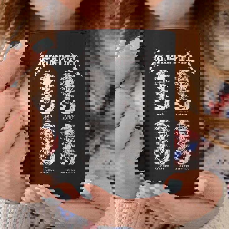 Metaphysica 面白いギリシャ哲学者ロックレトロデザイン コーヒーマグ 面白い贈り物