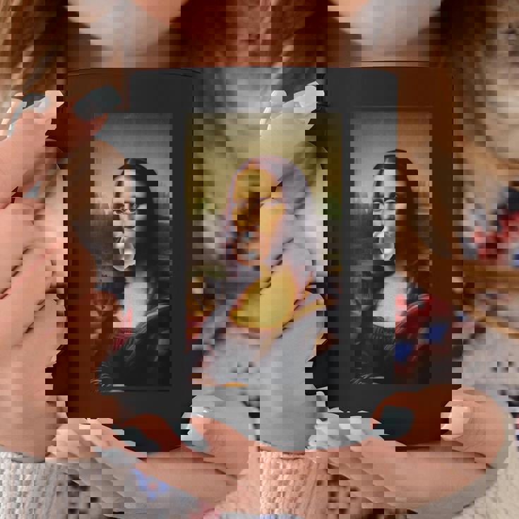 Mona Lisa チューインガム レオナルド・ダ・ヴィンチ ジョコンダ イタリアアート コーヒーマグ 面白い贈り物
