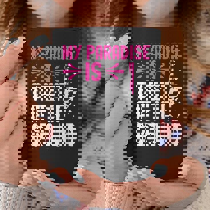 My Paradise Is 10 Feet Off The Ground 空中シルクエアリアリスト コーヒーマグ 面白い贈り物