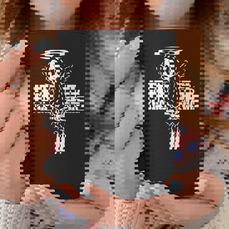 Nog-T-0012-天使-黒 コーヒーマグ 面白い贈り物