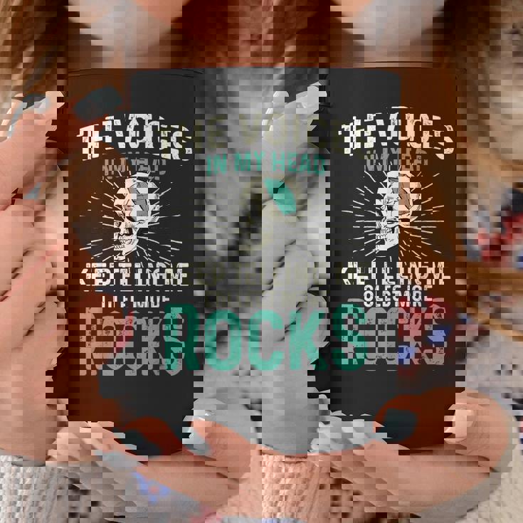Theoices In My Head ロックコレクター ジオードハンター 地質学 コーヒーマグ 面白い贈り物
